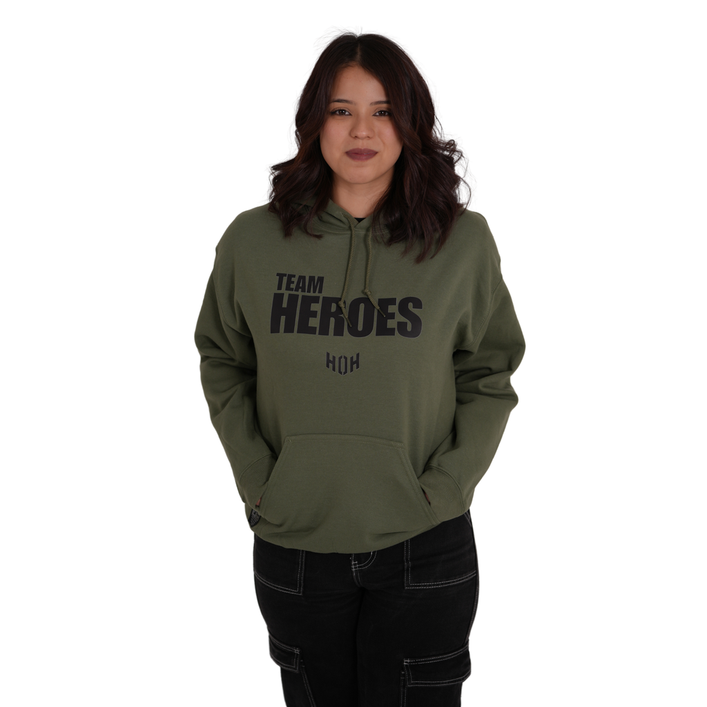 Felpa Hoodie HoH Verde Militare